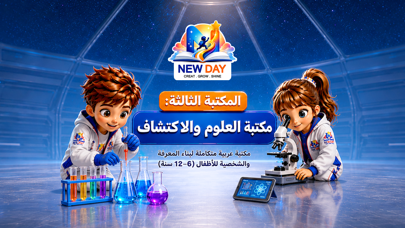 غلاف مكتبة مكتبة العلوم والاكتشاف