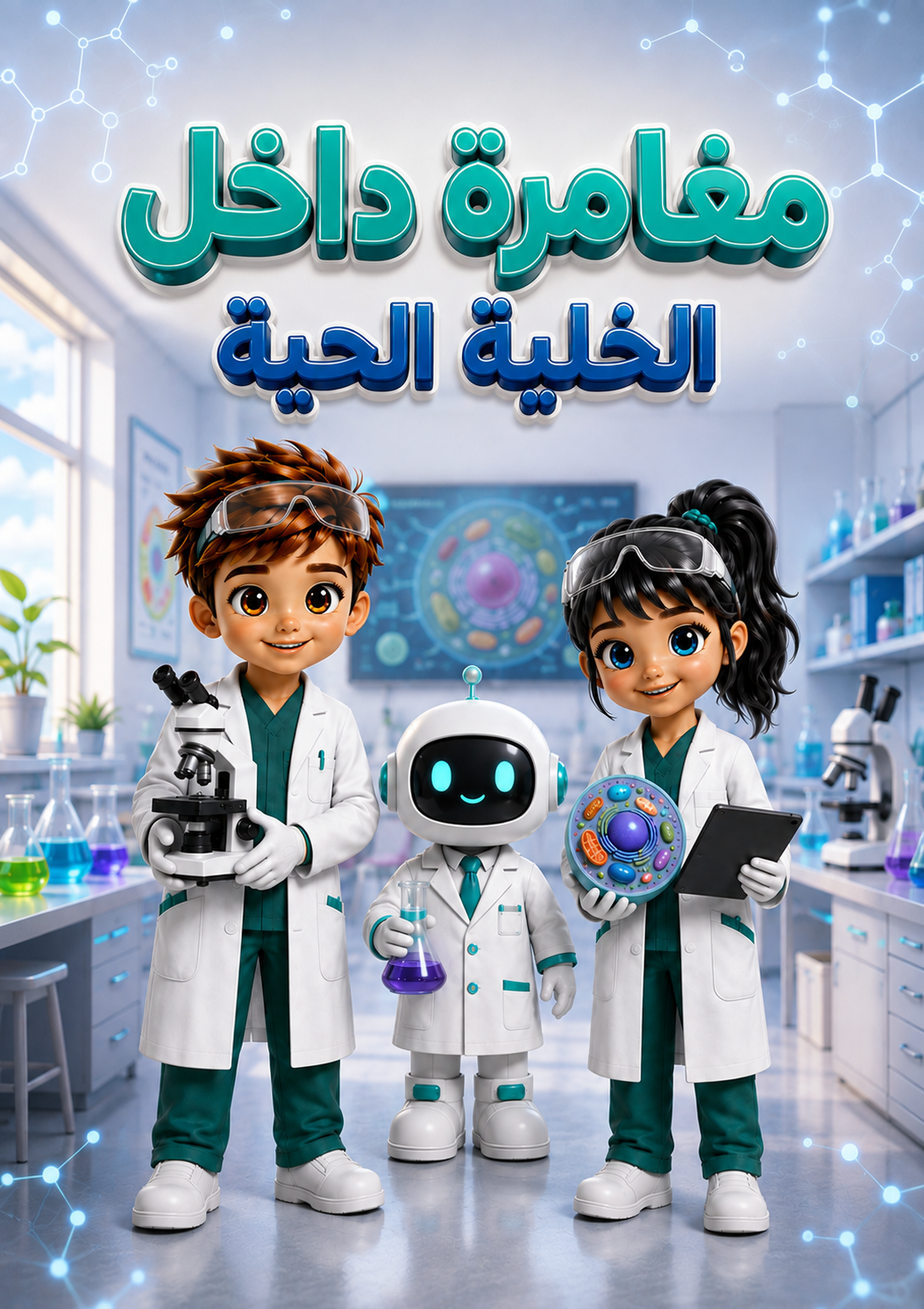 غلاف مغامرة داخل الخلية الحية