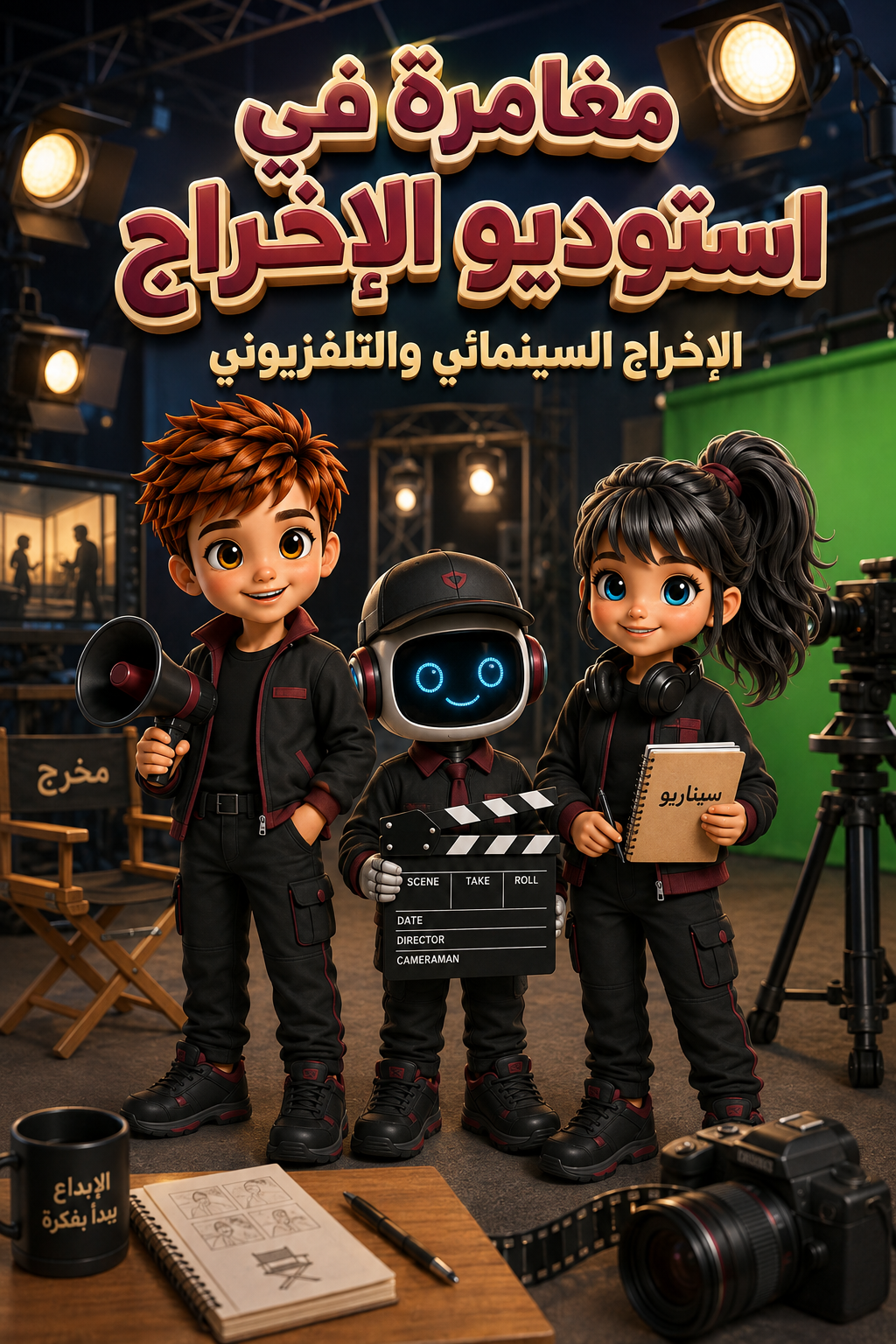 غلاف مغامرة في استوديو الإخراج