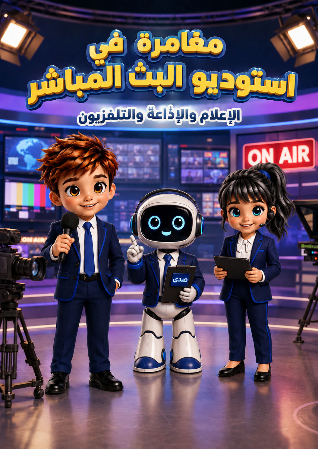 غلاف مغامرة في استوديو البث المباشر